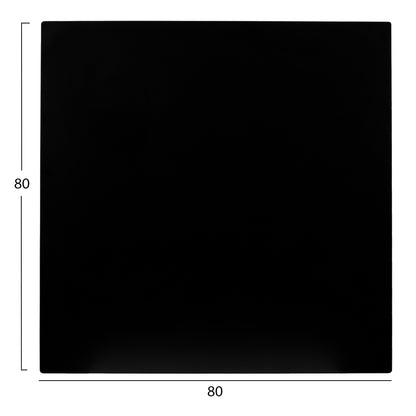 ΕΠΙΦΑΝΕΙΑ ΤΡΑΠΕΖΙΟΥ ΤΕΤΡΑΓΩΝΗ HPL ΜΑΥΡΟ 80x80εκ