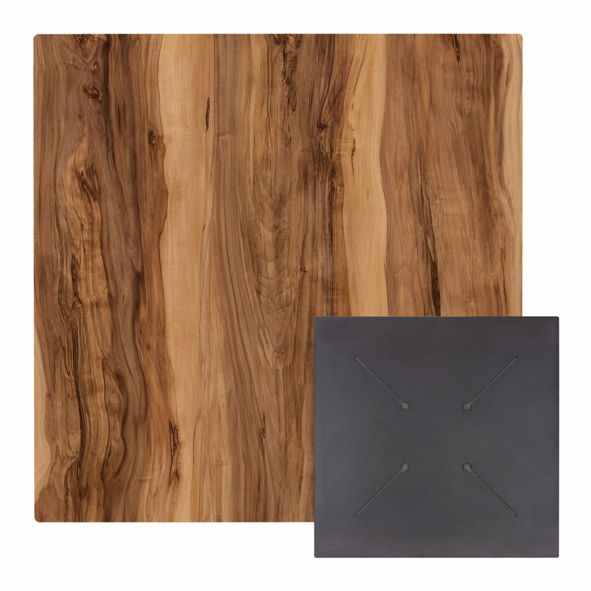 ΕΠΙΦΑΝΕΙΑ ΤΡΑΠΕΖΙΟΥ ΤΕΤΡΑΓΩΝΗ HPL INDIAN SHEESHAM 70x70εκ