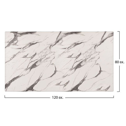 ΕΠΙΦΑΝΕΙΑ ΤΡΑΠΕΖΙΟΥ WERZALIT MARBLE WHITE GREY 5657 120x80x3.5