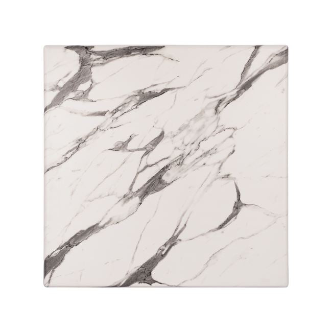 WERZALIT TABLE TOP MARBLE WHITE GREY 5657 60x60x3.5