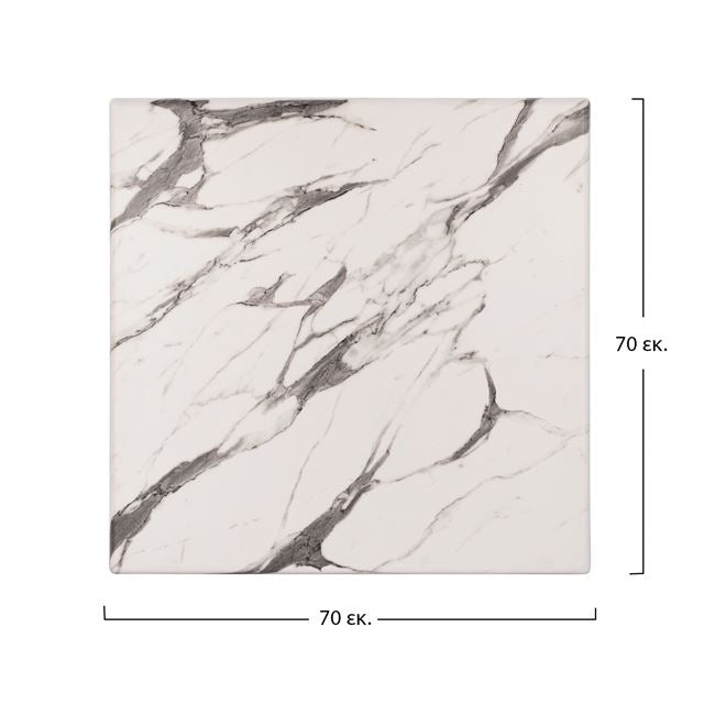 ΕΠΙΦΑΝΕΙΑ ΤΡΑΠΕΖΙΟΥ WERZALIT MARBLE WHITE GREY 5657 70x70x3.5