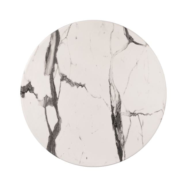 WERZALIT TABLETOP MARBLE WHITE GREY 5657 Ø60x2.5