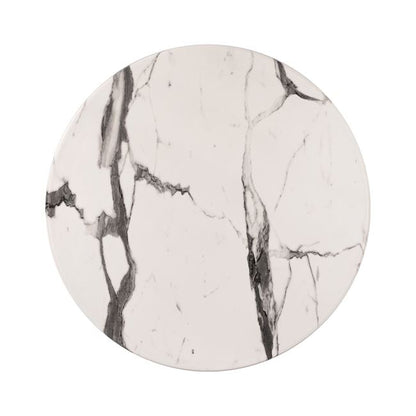 WERZALIT TABLETOP MARBLE WHITE GREY 5657 Ø60x2.5
