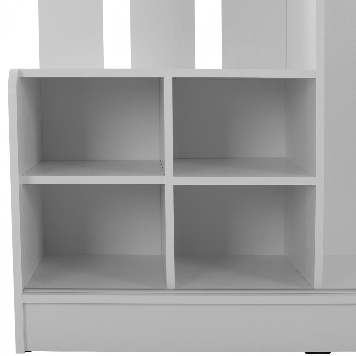 DULCE WHITE ENTRANCE FURNITURE WITH SLIDING WARDROBE & MIRROR 118x45x210