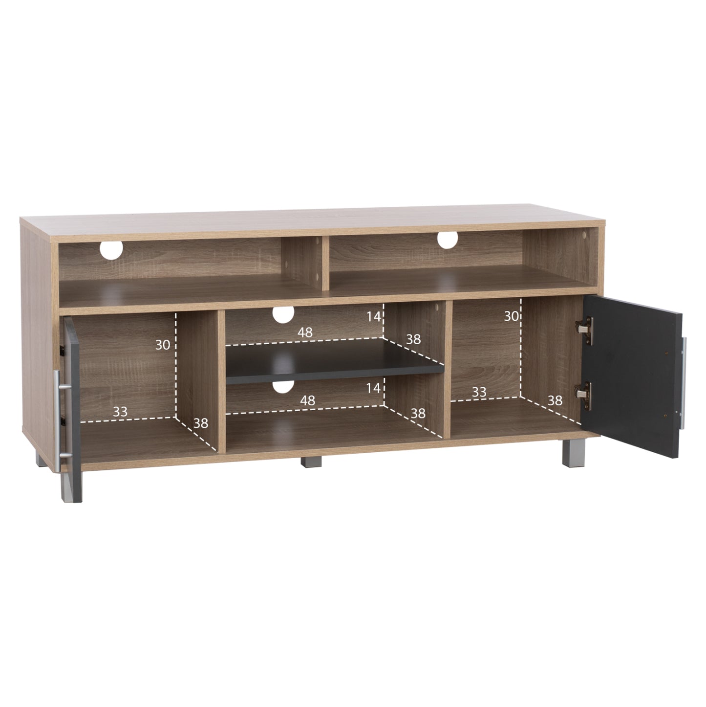 ΕΠΙΠΛΟ ΤΗΛΕΟΡΑΣΗΣ DANNA ΜΕΛΑΜΙΝΗΣ SONAMA ΓΚΡΙ 120x40x55