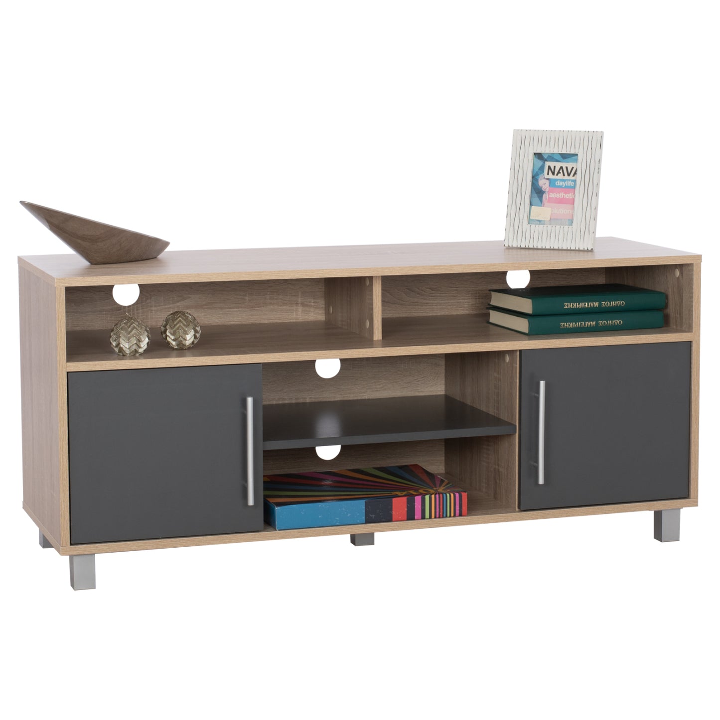 ΕΠΙΠΛΟ ΤΗΛΕΟΡΑΣΗΣ DANNA ΜΕΛΑΜΙΝΗΣ SONAMA ΓΚΡΙ 120x40x55