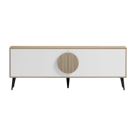 ΕΠΙΠΛΟ ΤΗΛΕΟΡΑΣΗΣ SAVORE ΜΕΛΑΜΙΝΗ SONAMA/ΛΕΥΚΟ 140x35.5x51