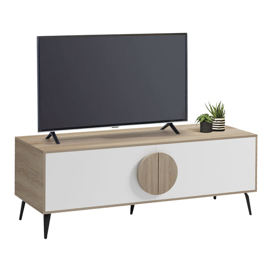 ΕΠΙΠΛΟ ΤΗΛΕΟΡΑΣΗΣ SAVORE ΜΕΛΑΜΙΝΗ SONAMA/ΛΕΥΚΟ 140x35.5x51
