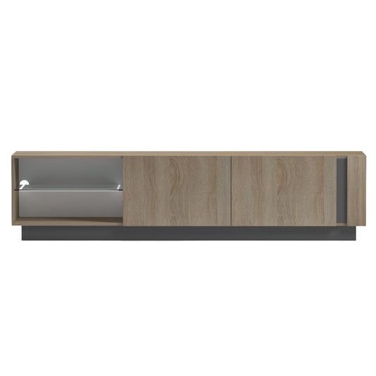 ΕΠΙΠΛΟ ΤΗΛΕΟΡΑΣΗΣ NOURISHE ΜΕΛΑΜΙΝΗ SONAMA ΓΚΡΙ 186x35x46