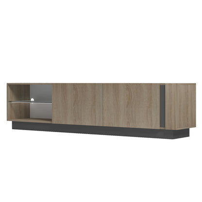 ΕΠΙΠΛΟ ΤΗΛΕΟΡΑΣΗΣ NOURISHE ΜΕΛΑΜΙΝΗ SONAMA ΓΚΡΙ 186x35x46