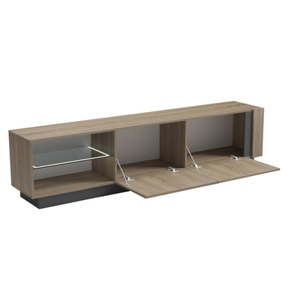 ΕΠΙΠΛΟ ΤΗΛΕΟΡΑΣΗΣ NOURISHE ΜΕΛΑΜΙΝΗ SONAMA ΓΚΡΙ 186x35x46