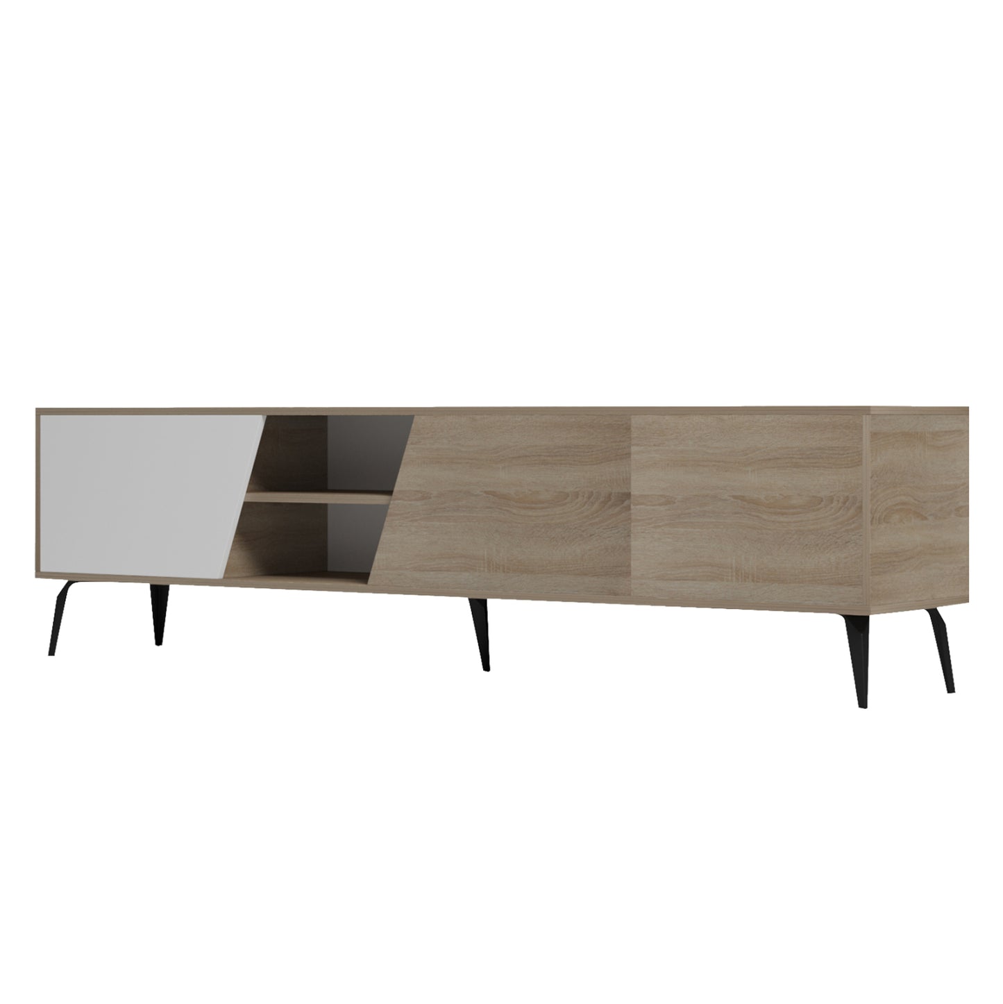 ΕΠΙΠΛΟ ΤΗΛΕΟΡΑΣΗΣ CATERRA ΜΕΛΑΜΙΝΗ SONAMA/ΛΕΥΚΟ 180x35.5x48