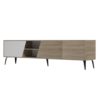 ΕΠΙΠΛΟ ΤΗΛΕΟΡΑΣΗΣ CATERRA ΜΕΛΑΜΙΝΗ SONAMA/ΛΕΥΚΟ 180x35.5x48