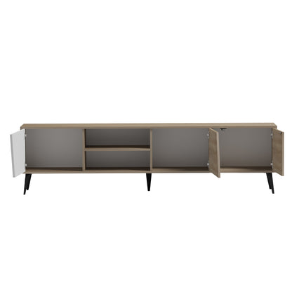 ΕΠΙΠΛΟ ΤΗΛΕΟΡΑΣΗΣ CATERRA ΜΕΛΑΜΙΝΗ SONAMA/ΛΕΥΚΟ 180x35.5x48