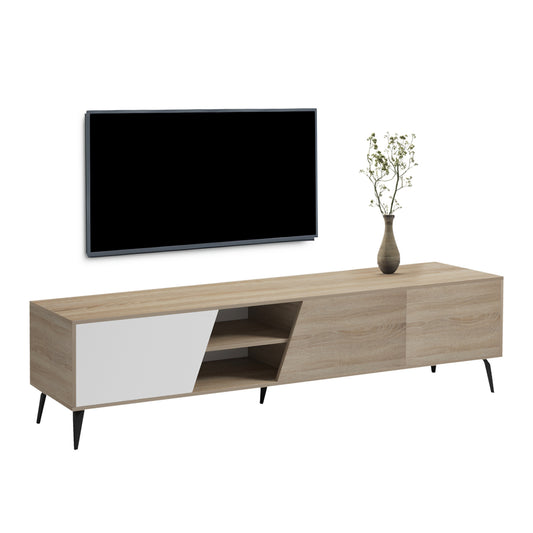 ΕΠΙΠΛΟ ΤΗΛΕΟΡΑΣΗΣ CATERRA ΜΕΛΑΜΙΝΗ SONAMA/ΛΕΥΚΟ 180x35.5x48