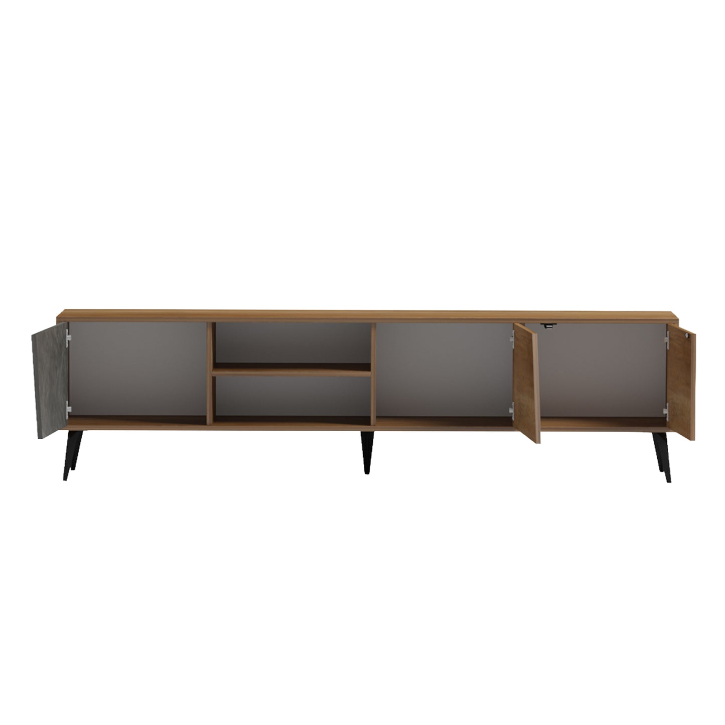 ΕΠΙΠΛΟ ΤΗΛΕΟΡΑΣΗΣ CATERRA ΜΕΛΑΜΙΝΗ ΦΥΣΙΚΟ MOORE STONE 180x35.5x48