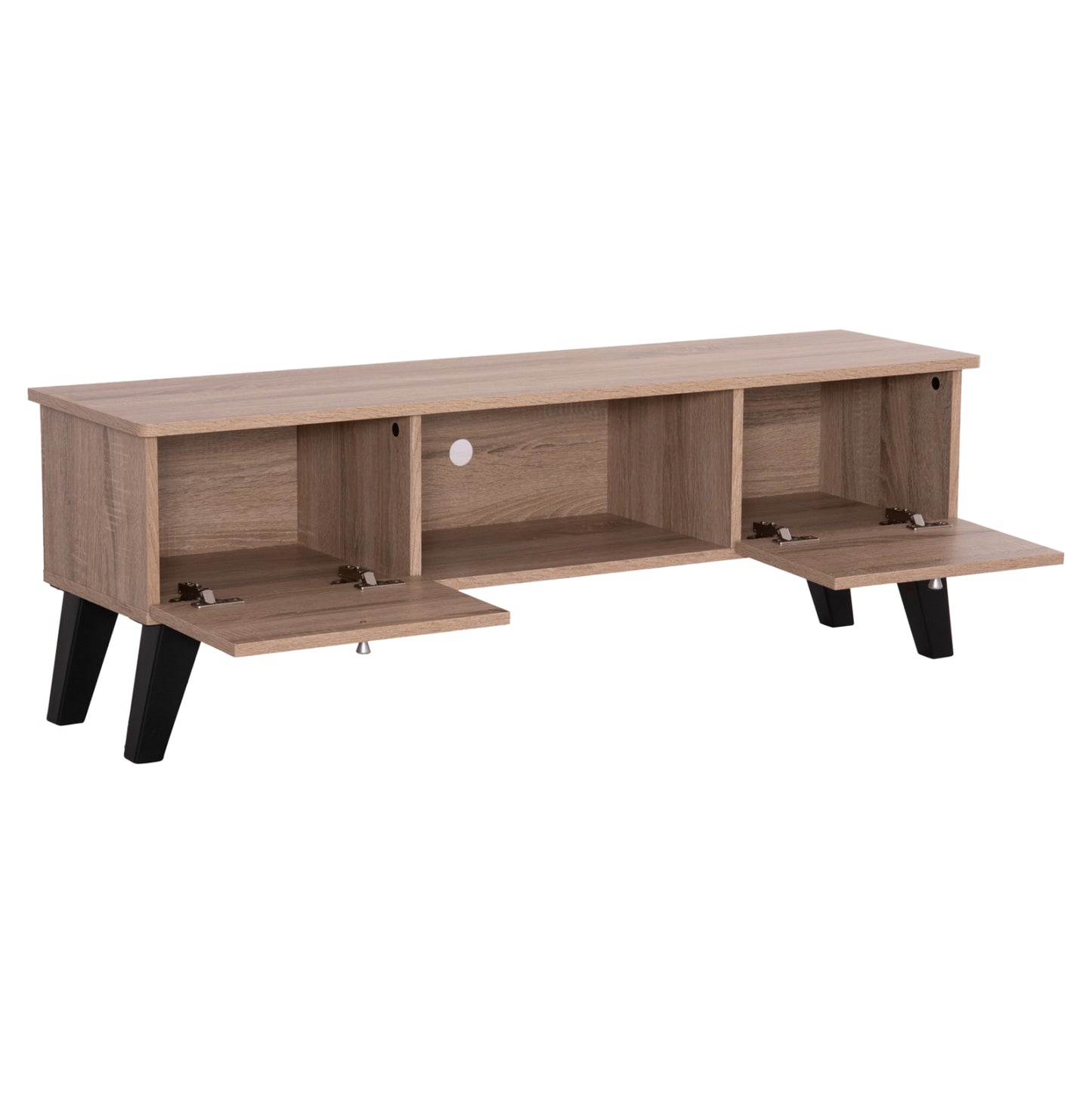 TV UNIT IREN MELAMINE IN SONAMA OAK BLACK 120x32.5-34x41