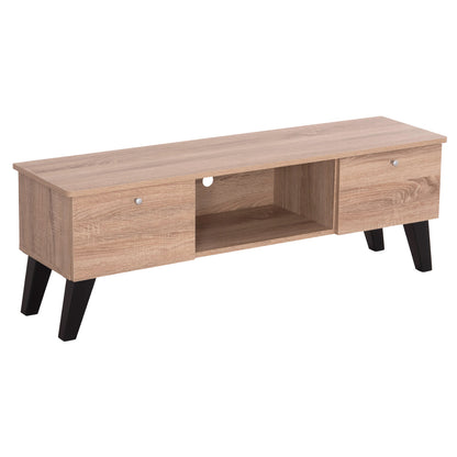 TV UNIT IREN MELAMINE IN SONAMA OAK BLACK 120x32.5-34x41