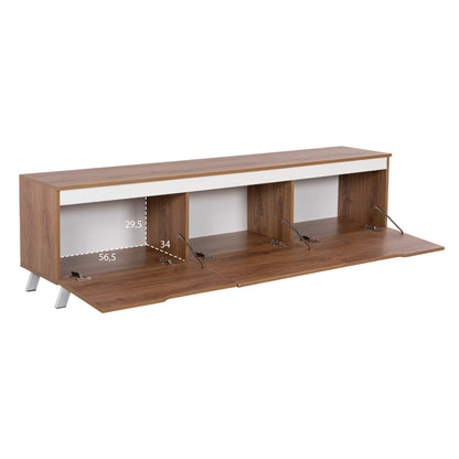 KIMIA TV STAND MELAMINE NATURAL WHITE 180x35x48.5