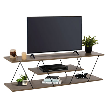 ΕΠΙΠΛΟ ΤΗΛΕΟΡΑΣΗΣ TARS ΜΕΛΑΜΙΝΗ OLIVE GREY 120x32x33