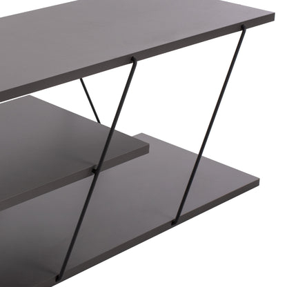 ΕΠΙΠΛΟ ΤΗΛΕΟΡΑΣΗΣ TARS ΜΕΛΑΜΙΝΗ ΓΚΡΙ 120x32x33