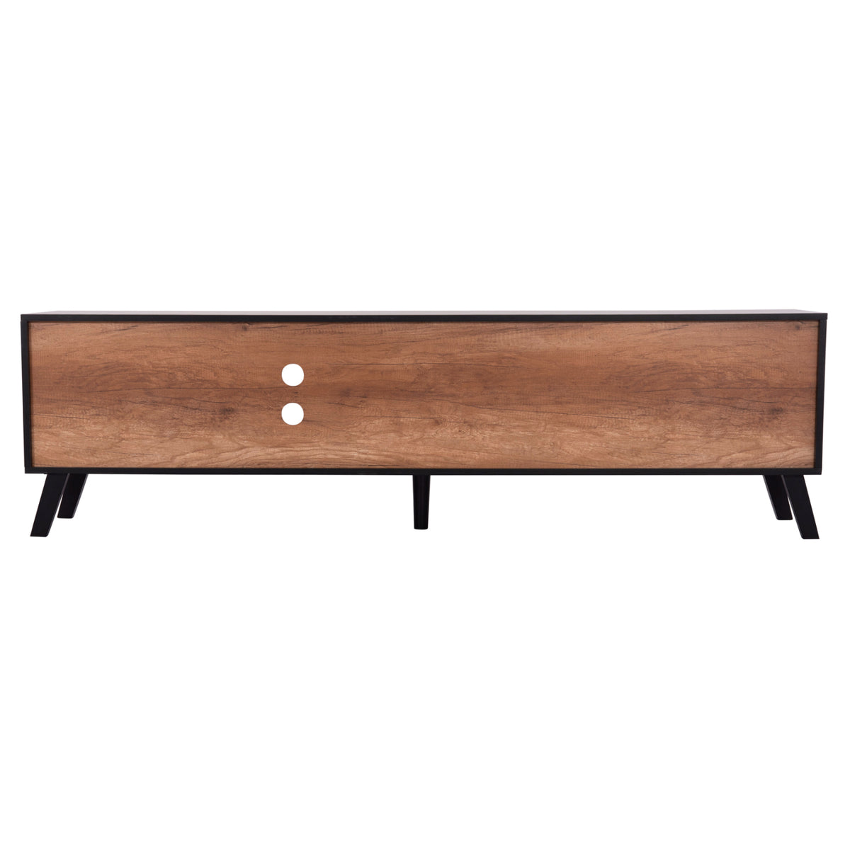 KRUDEN TV STAND MELAMINE IN BLACK NATURAL 180x40x51