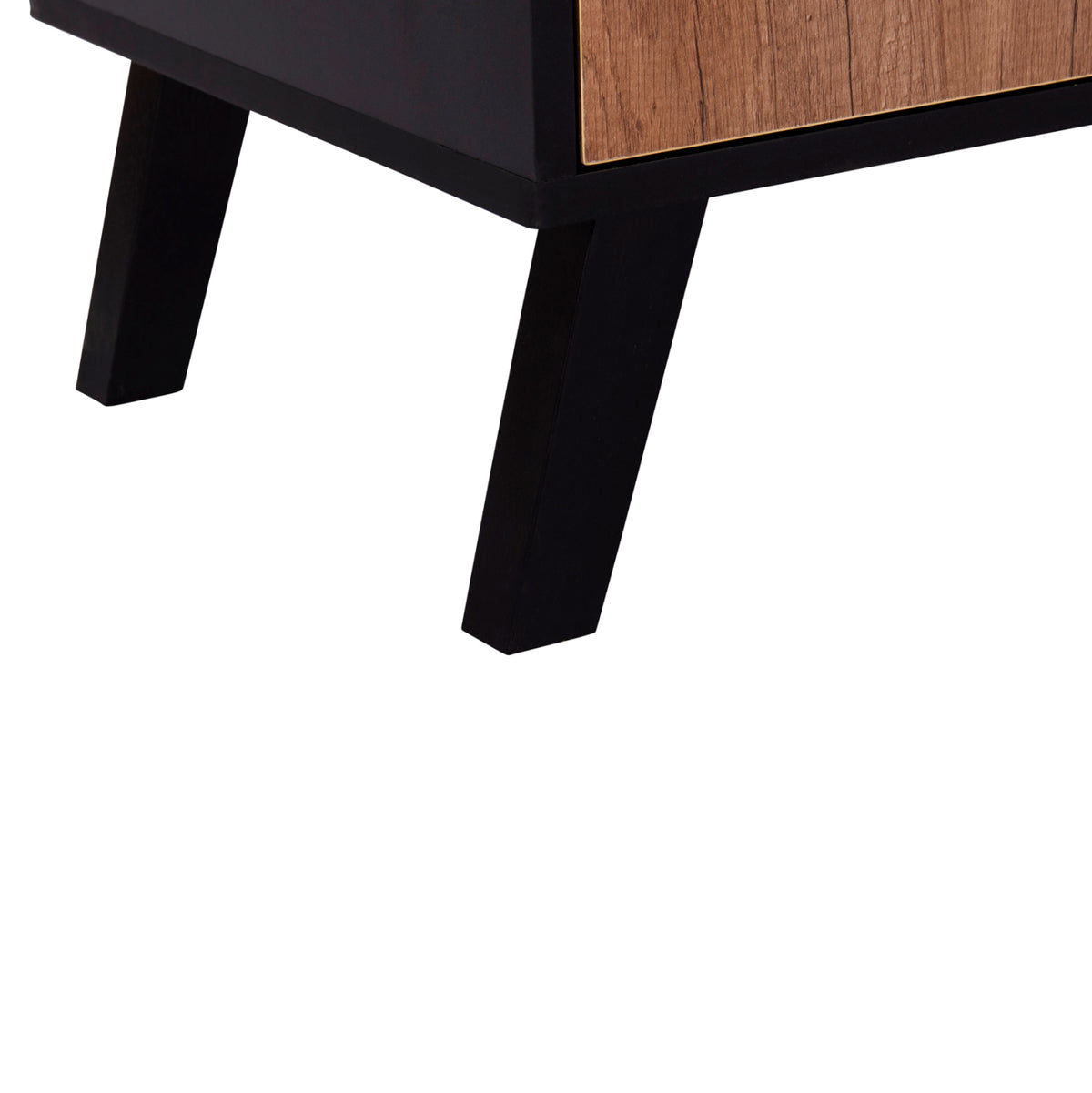 KRUDEN TV STAND MELAMINE IN BLACK NATURAL 180x40x51