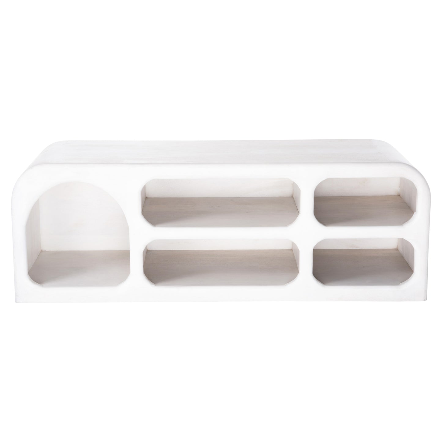 ΕΠΙΠΛΟ ΤΗΛΕΟΡΑΣΗΣ HANDYR ΜΑΣΙΦ ΞΥΛΟ MANGO ΣΕ ΛΕΥΚΟ 130x40x45