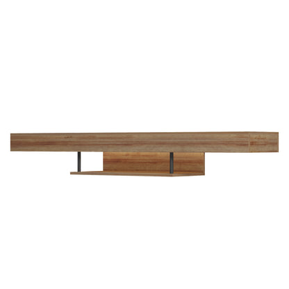 ΕΠΙΠΛΟ ΤΗΛΕΟΡΑΣΗΣ ΤΟΙΧΟΥ ME LED SAVOR ΜΕΛΑΜΙΝΗ ΣΕ OAK 150x29,5x22