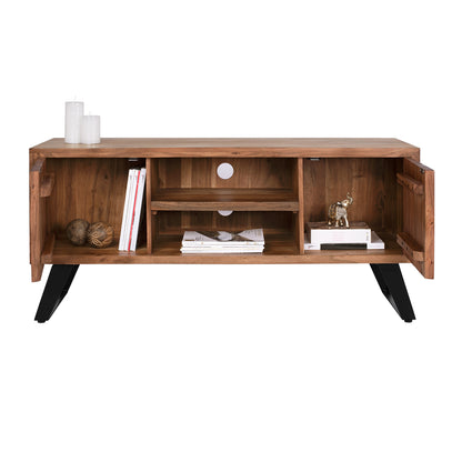 TV UNIT FANSI SOLID ACACIA WOOD NATURAL 135x43x61,5