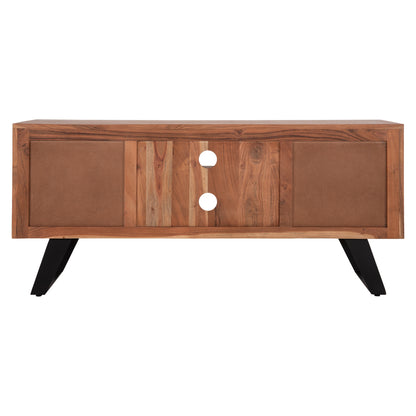 TV UNIT FANSI SOLID ACACIA WOOD NATURAL 135x43x61,5