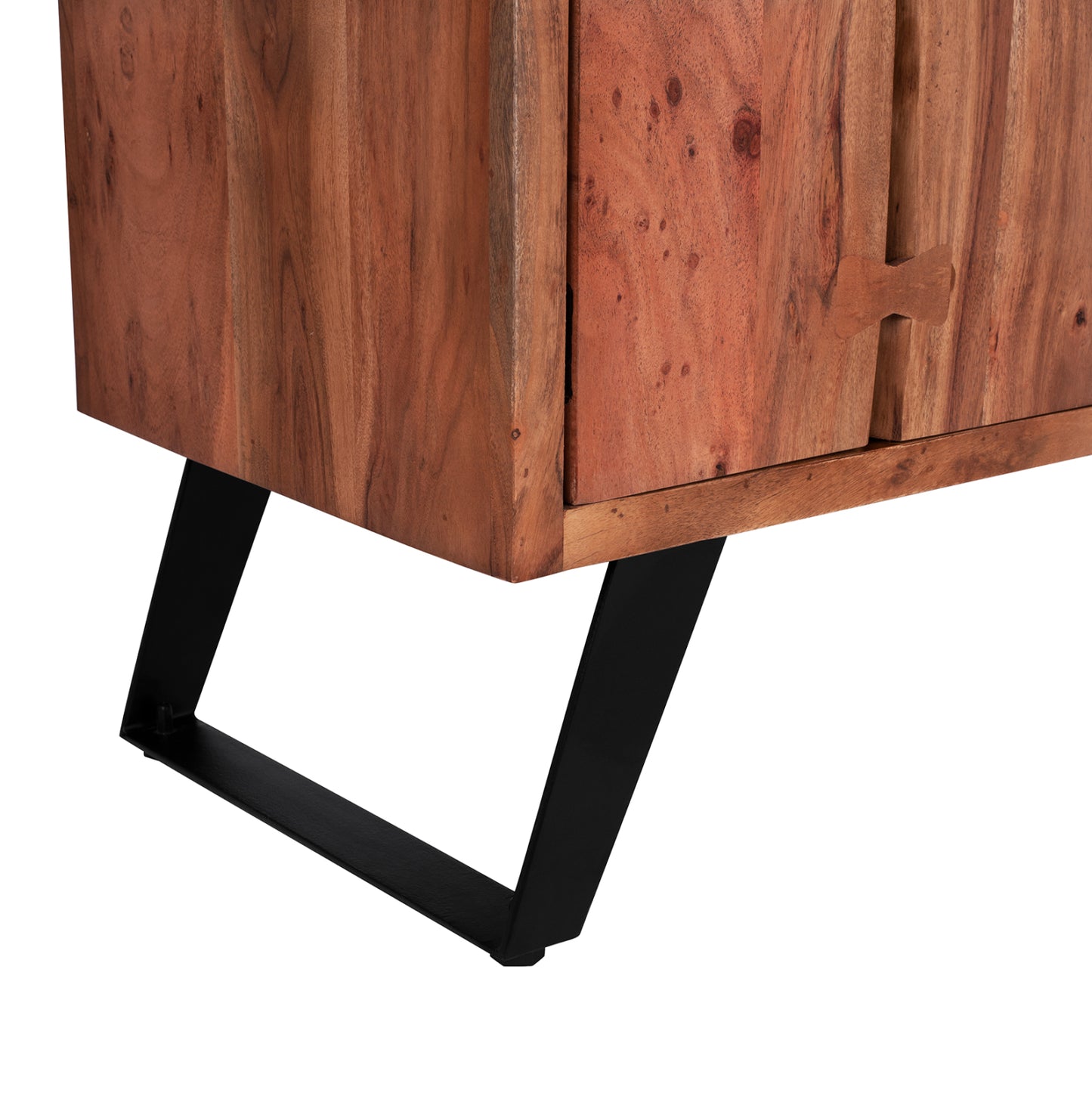 TV UNIT FANSI SOLID ACACIA WOOD NATURAL 135x43x61,5