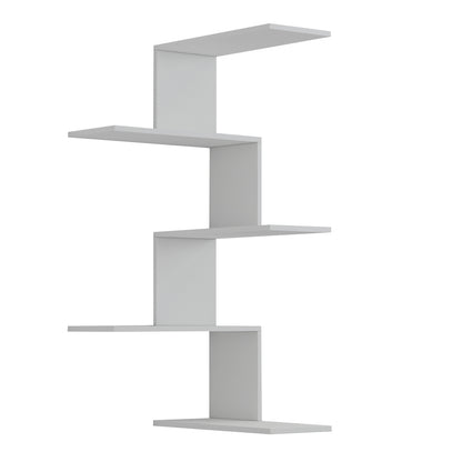 RORY WALL SHELF MELAMINE IN WHITE 22x51.5x109