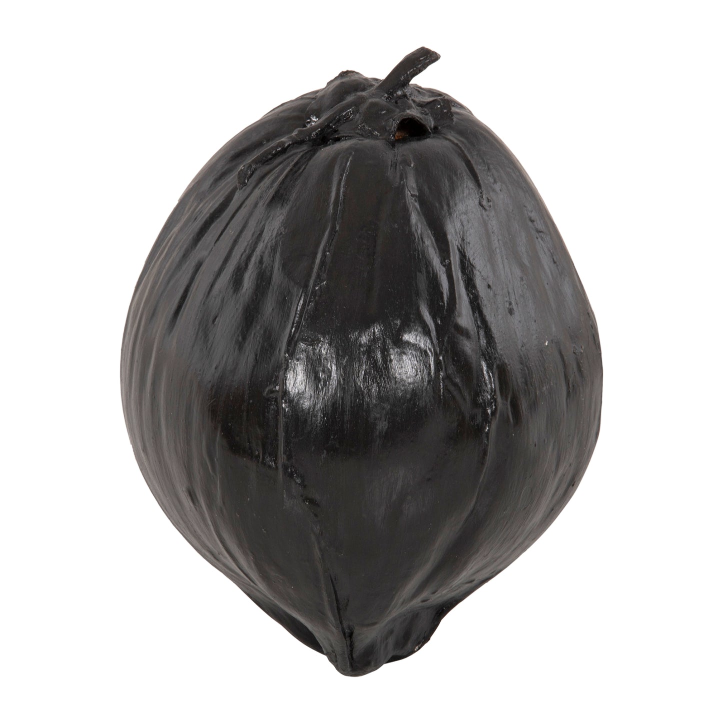 DECORATIVE TABLETOP COCONUT IN BLACK COLOR 20x20x20