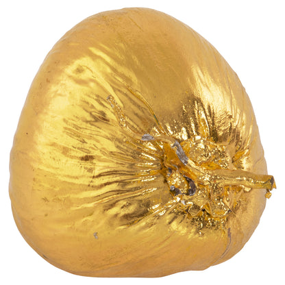 TABLETOP DECORATIVE COCONUT IN GOLD COLOR 20x20x20