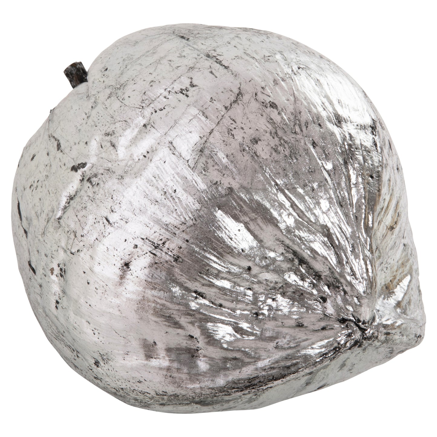 TABLE DECORATION COCONUT IN SILVER COLOUR 20x20x20