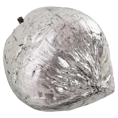 TABLE DECORATION COCONUT IN SILVER COLOUR 20x20x20