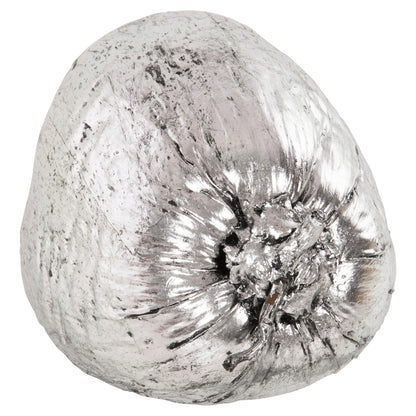 TABLE DECORATION COCONUT IN SILVER COLOUR 20x20x20