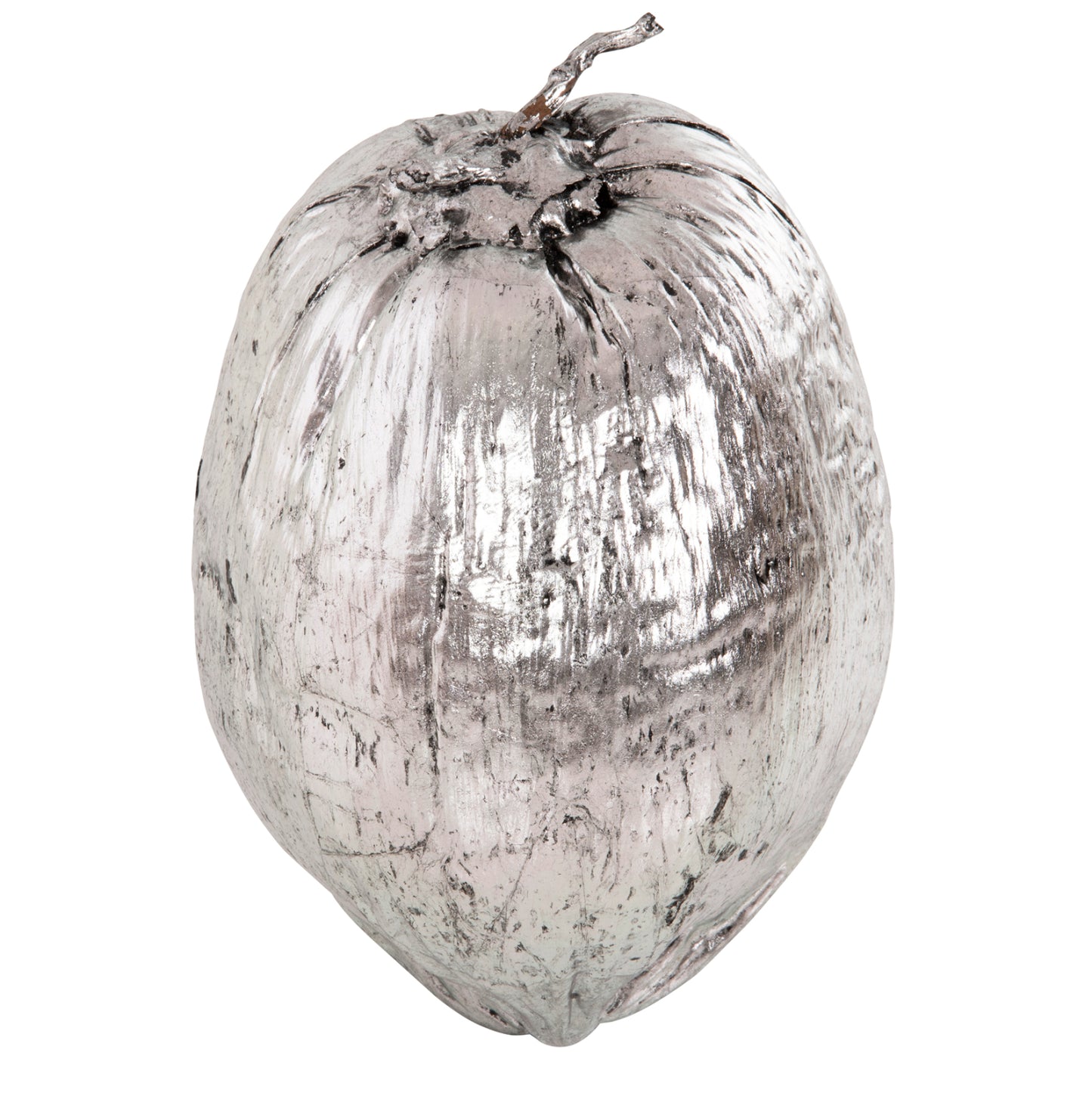 TABLE DECORATION COCONUT IN SILVER COLOUR 20x20x20