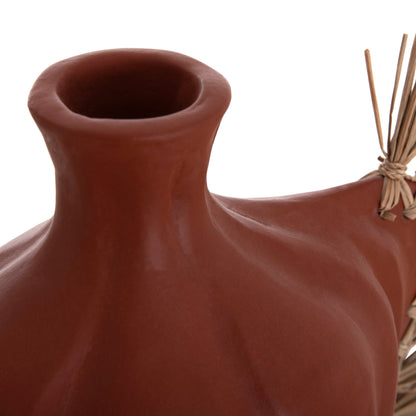 TABLE DECORATION JEBB NATURAL TERRACOTTA & GRASS 32x15x33