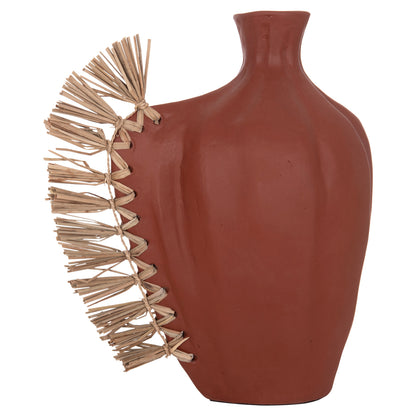 TABLE DECORATION JEBB NATURAL TERRACOTTA & GRASS 32x15x33