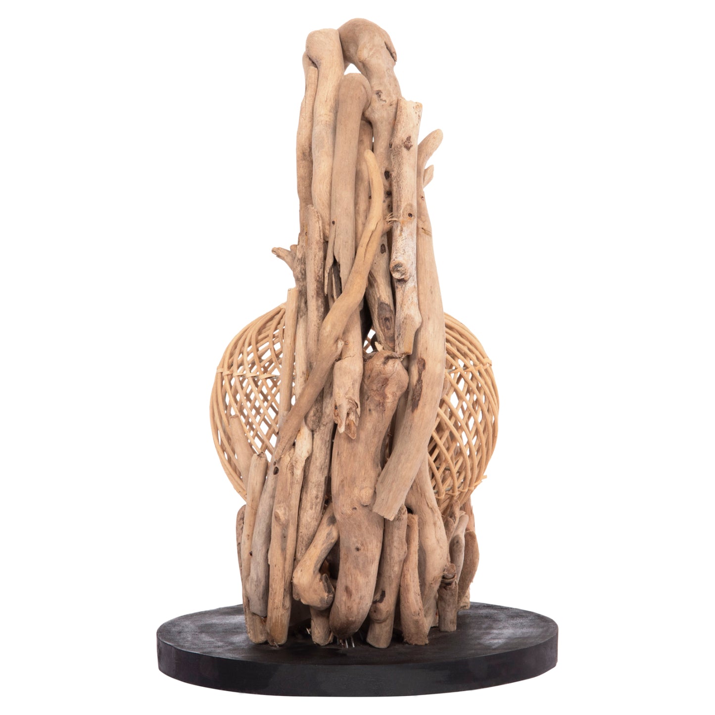 ΕΠΙΤΡΑΠΕΖΙΟ ΔΙΑΚΟΣΜΗΤΙΚΟ ΦΩΤΙΣΤΙΚΟ ASHIN DRIFTWOOD RATTAN 30x30x49