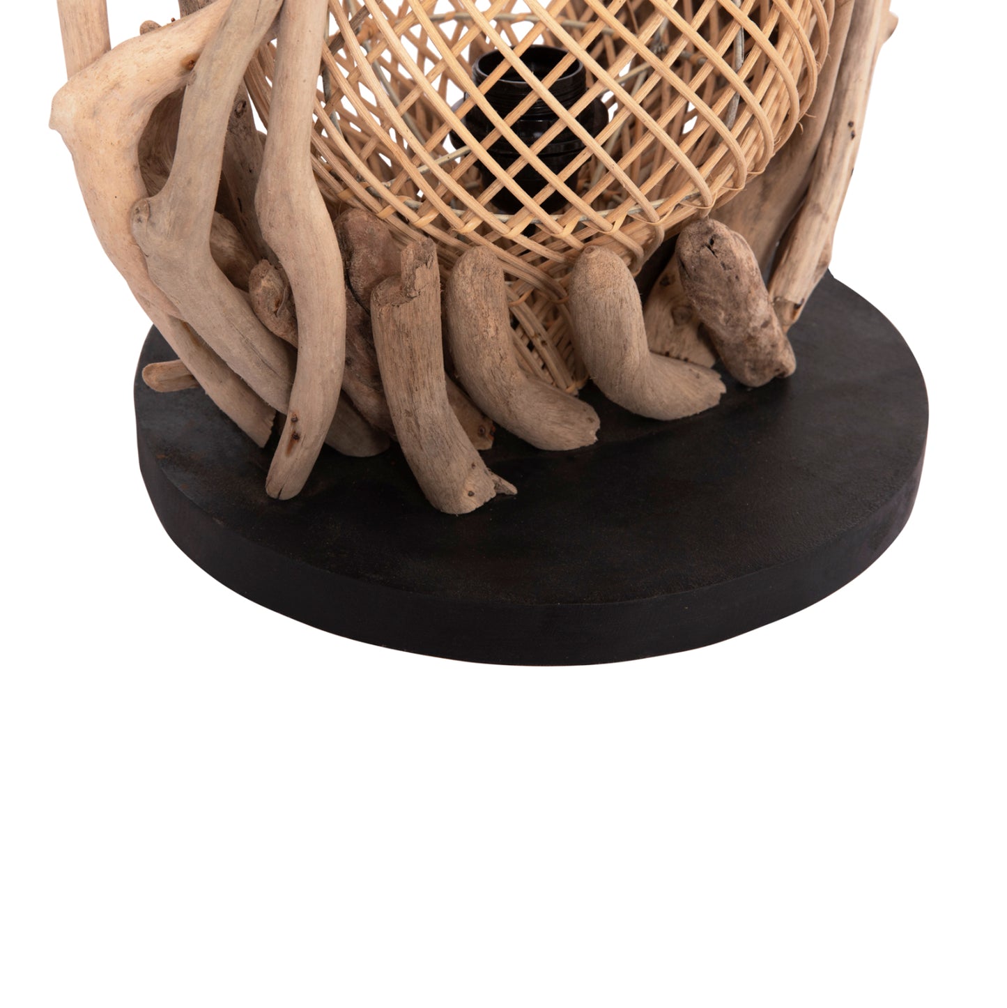 ΕΠΙΤΡΑΠΕΖΙΟ ΔΙΑΚΟΣΜΗΤΙΚΟ ΦΩΤΙΣΤΙΚΟ ASHIN DRIFTWOOD RATTAN 30x30x49