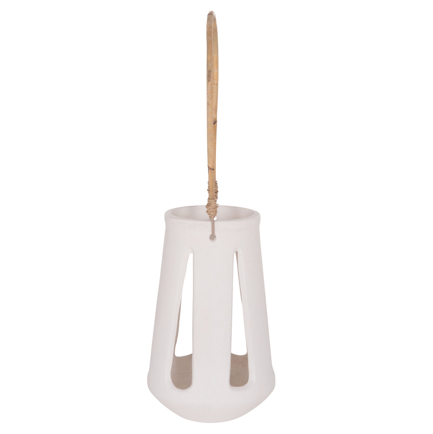 ΕΠΙΤΡΑΠΕΖΙΟ ΦΑΝΑΡΙ ERANTYL ΛΕΥΚΟ FIBER CEMENT & ΧΕΡΟΥΛΙ RATTAN Φ17x27