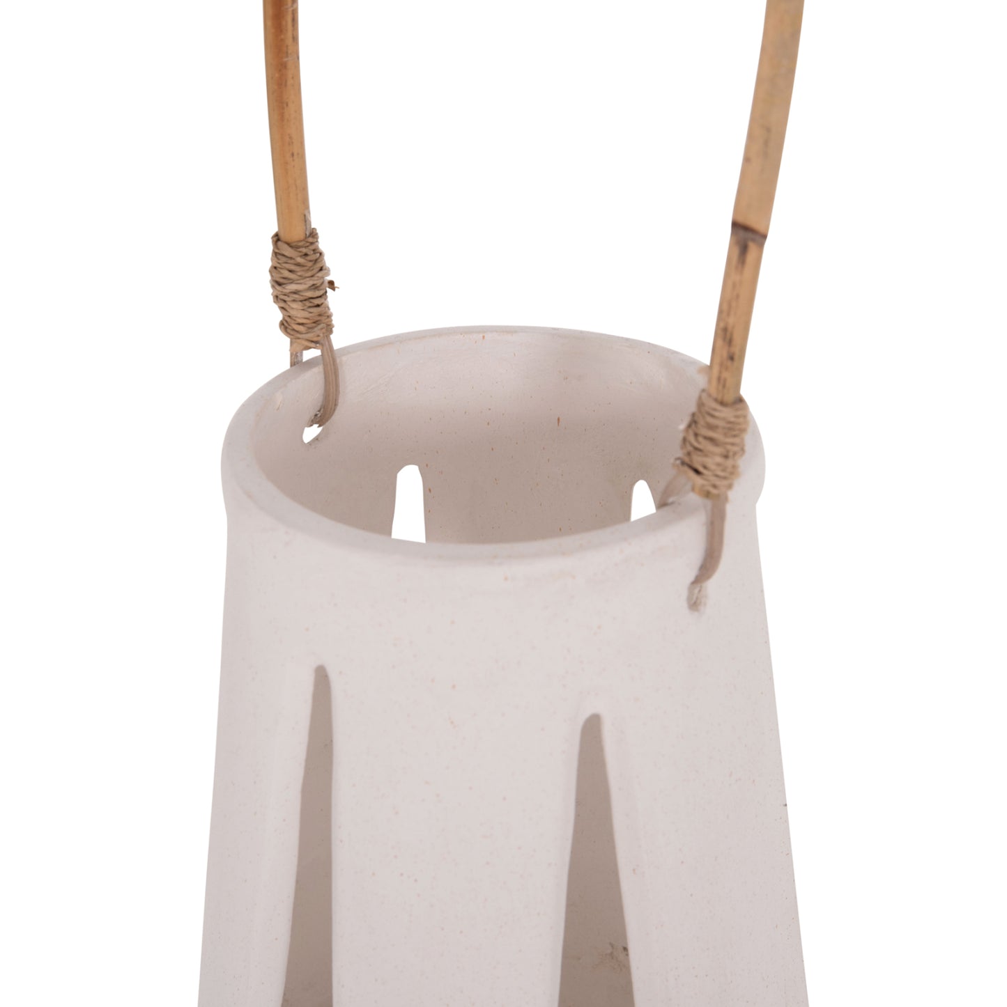 ΕΠΙΤΡΑΠΕΖΙΟ ΦΑΝΑΡΙ ERANTYL ΛΕΥΚΟ FIBER CEMENT & ΧΕΡΟΥΛΙ RATTAN Φ17x27