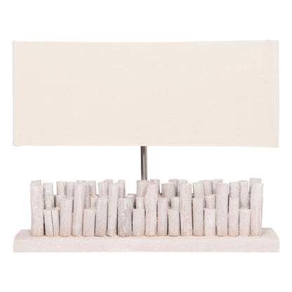 ΕΠΙΤΡΑΠΕΖΙΟ ΦΩΤΙΣΤΙΚΟ TWIGGY DRIFTWOOD & ΚΑΠΕΛΟ ΣΕ ΛΕΥΚΟ 50,5x16,5x40
