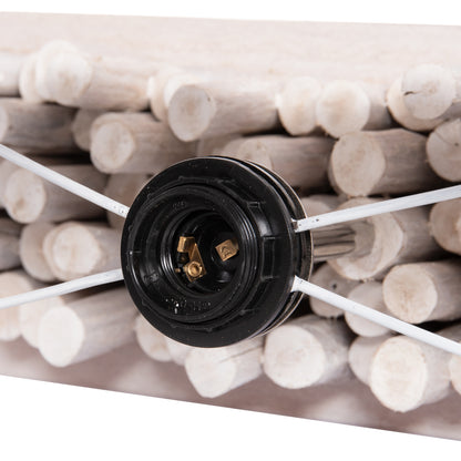 ΕΠΙΤΡΑΠΕΖΙΟ ΦΩΤΙΣΤΙΚΟ TWIGGY DRIFTWOOD & ΚΑΠΕΛΟ ΣΕ ΛΕΥΚΟ 50,5x16,5x40