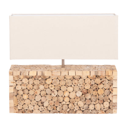 ΕΠΙΤΡΑΠΕΖΙΟ ΦΩΤΙΣΤΙΚΟ TWIGGY DRIFTWOOD & ΛΕΥΚΟ ΚΑΠΕΛΟ 50.5x16x45.5