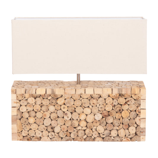 ΕΠΙΤΡΑΠΕΖΙΟ ΦΩΤΙΣΤΙΚΟ TWIGGY DRIFTWOOD & ΛΕΥΚΟ ΚΑΠΕΛΟ 50.5x16x45.5