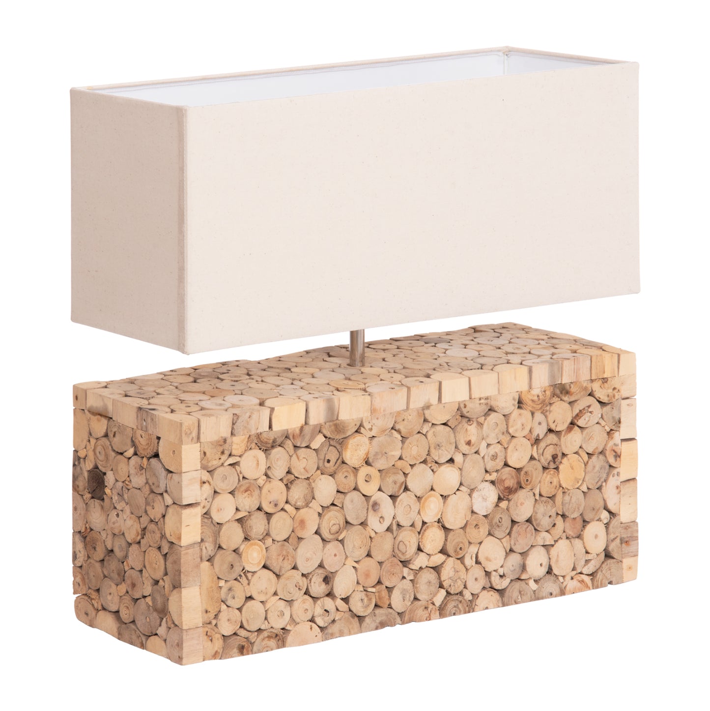 ΕΠΙΤΡΑΠΕΖΙΟ ΦΩΤΙΣΤΙΚΟ TWIGGY DRIFTWOOD & ΛΕΥΚΟ ΚΑΠΕΛΟ 50.5x16x45.5